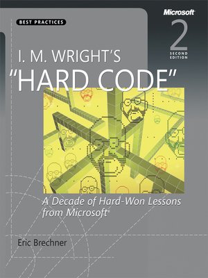 cover image of I. M. Wright's "Hard Code":  a Decade of Hard-Won Lessons from Microsoft&#174;